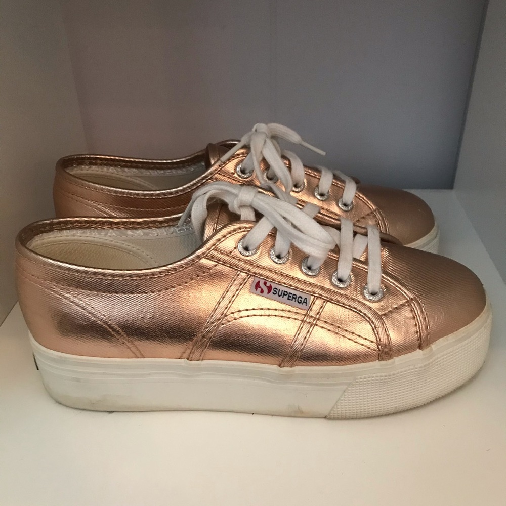 Rose Gild women’s Superga platform sneakers sz 7